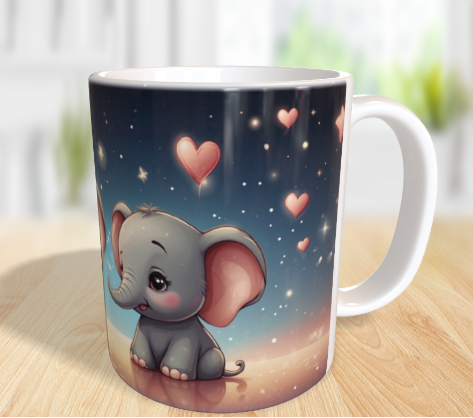 "Beste Freunde für immer – Zwei kleine Elefanten unter Sternen" 🐘🌟❤️