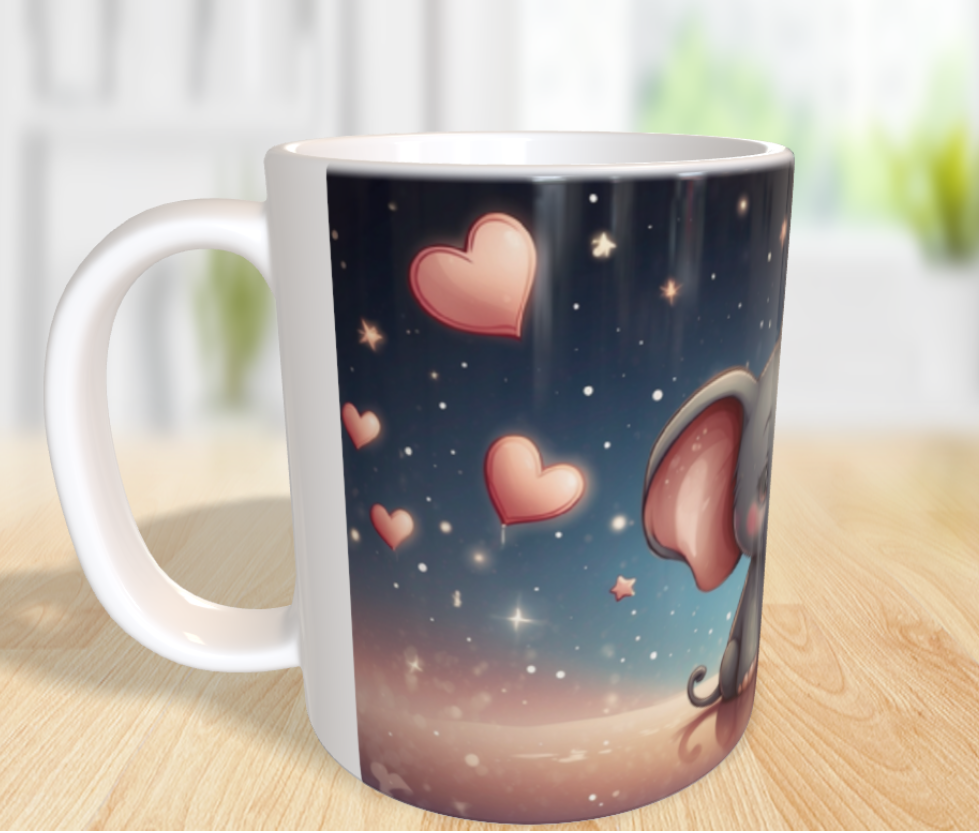"Beste Freunde für immer – Zwei kleine Elefanten unter Sternen" 🐘🌟❤️