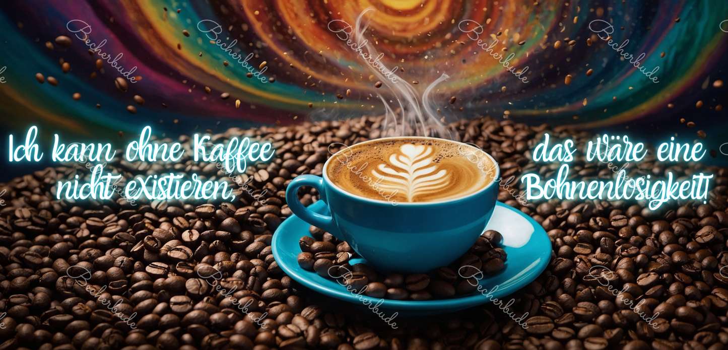 „Eine Tasse Kaffee, die das Universum in Ordnung bringt – Bohnenlosigkeit ausgeschlossen!“