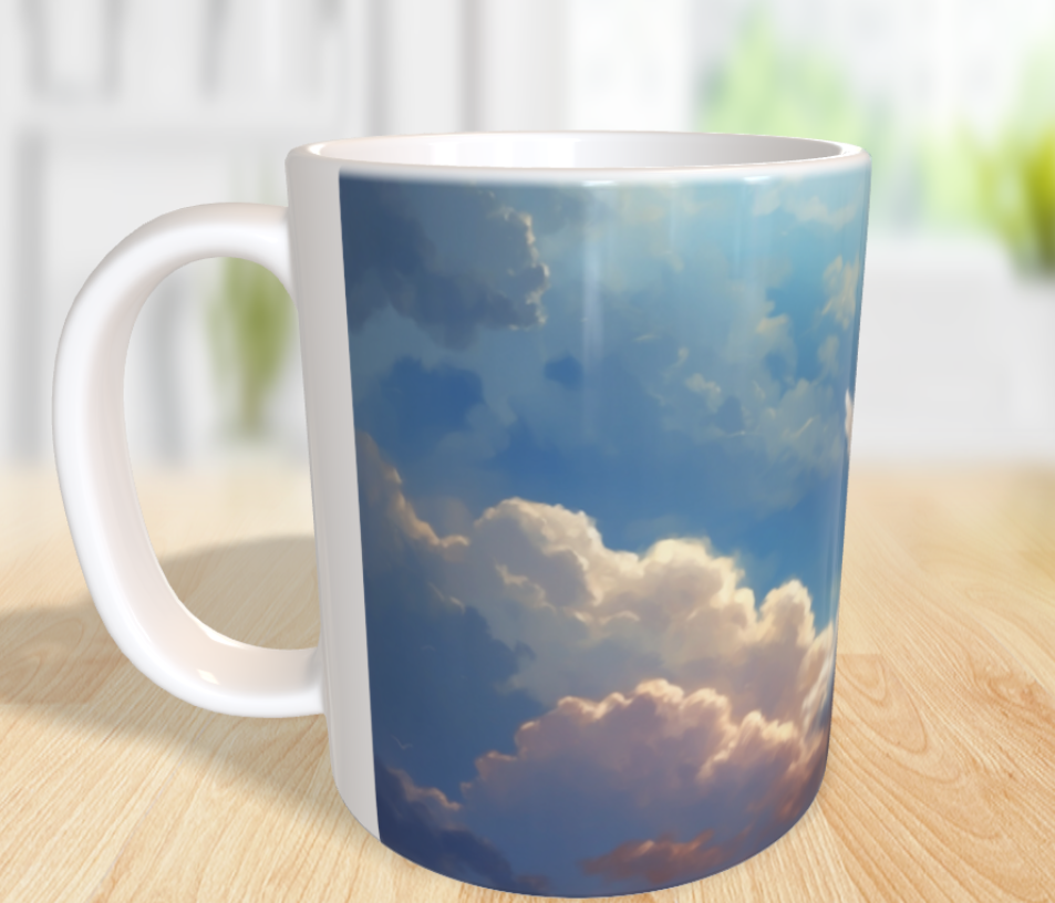 "Himmlische Unschuld – Ein kleiner Engel auf Wolkenreise" ☁️👼✨