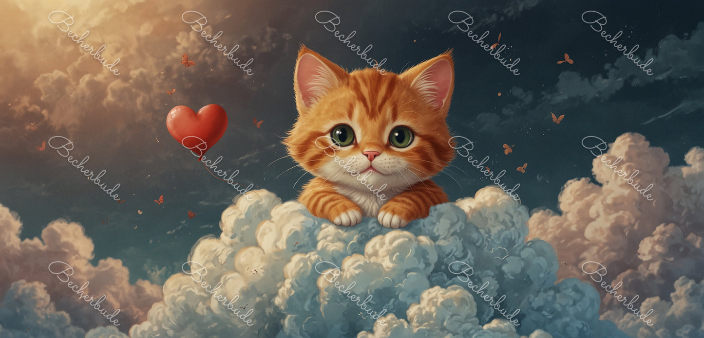"Himmelszauber: Eine Katze voller Liebe und Träume"