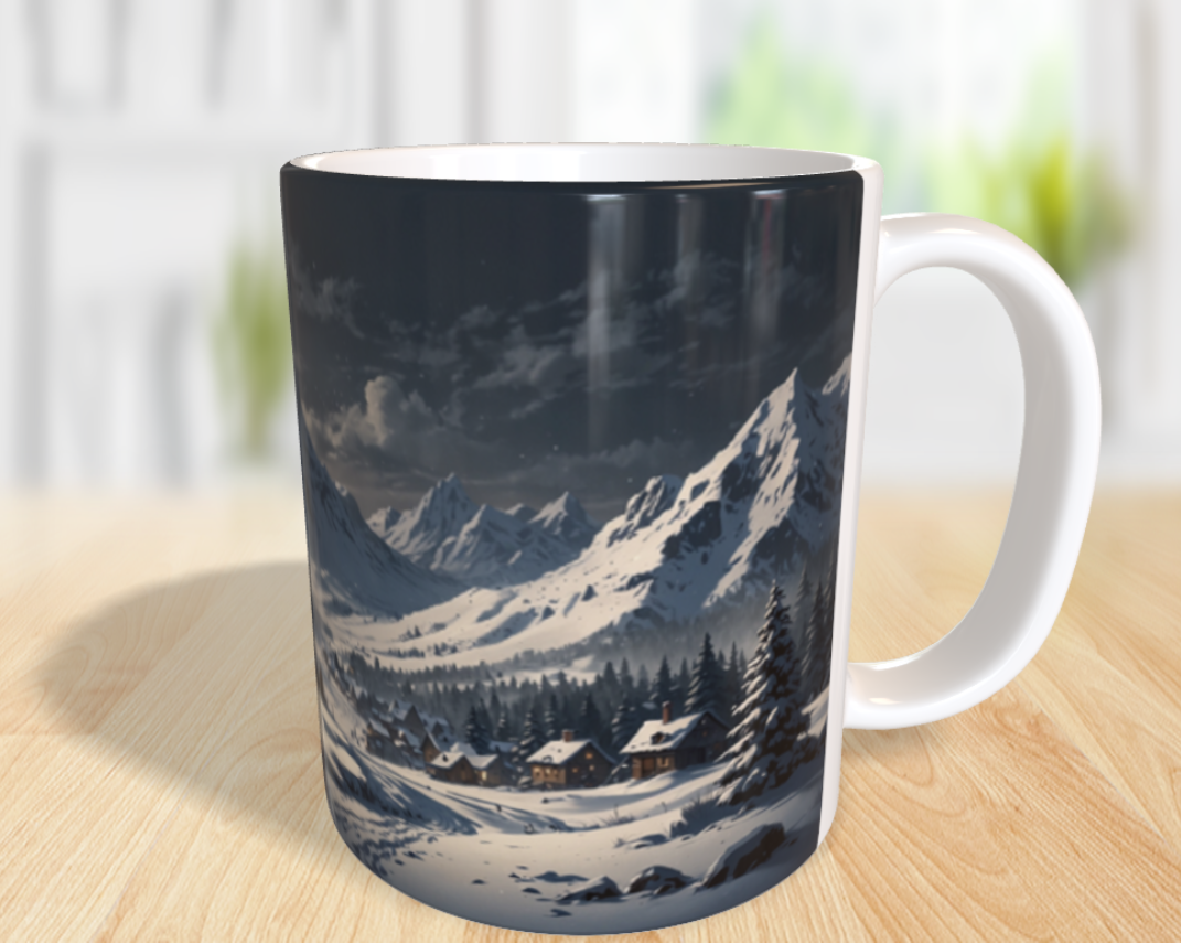 Winteridylle unter dem Mondlicht