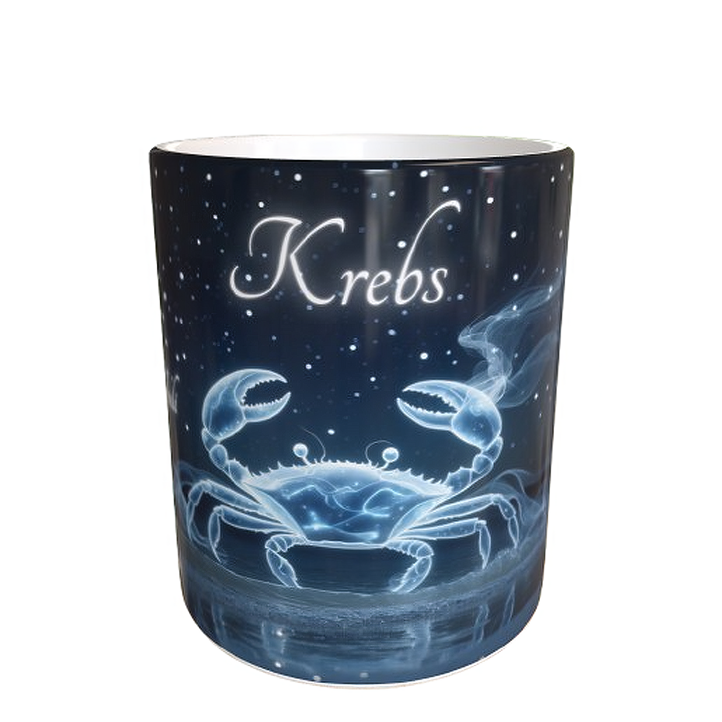 Sternzeichen Krebs als Tassenmotiv – astrologische Krebs-Tasse mit Eigenschaften: Emotional, Intuitiv, Einfühlsam – Geschenk für Juni/Juli-Geborene – 330ml Keramiktasse