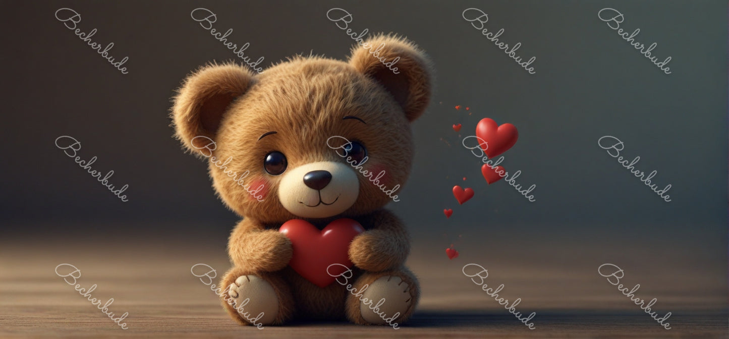 "Ein Herz voller Liebe: Der süße Teddy mit Botschaft"