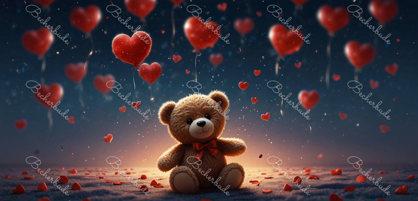 "Herzige Momente: Ein Teddy im Meer der Liebe"