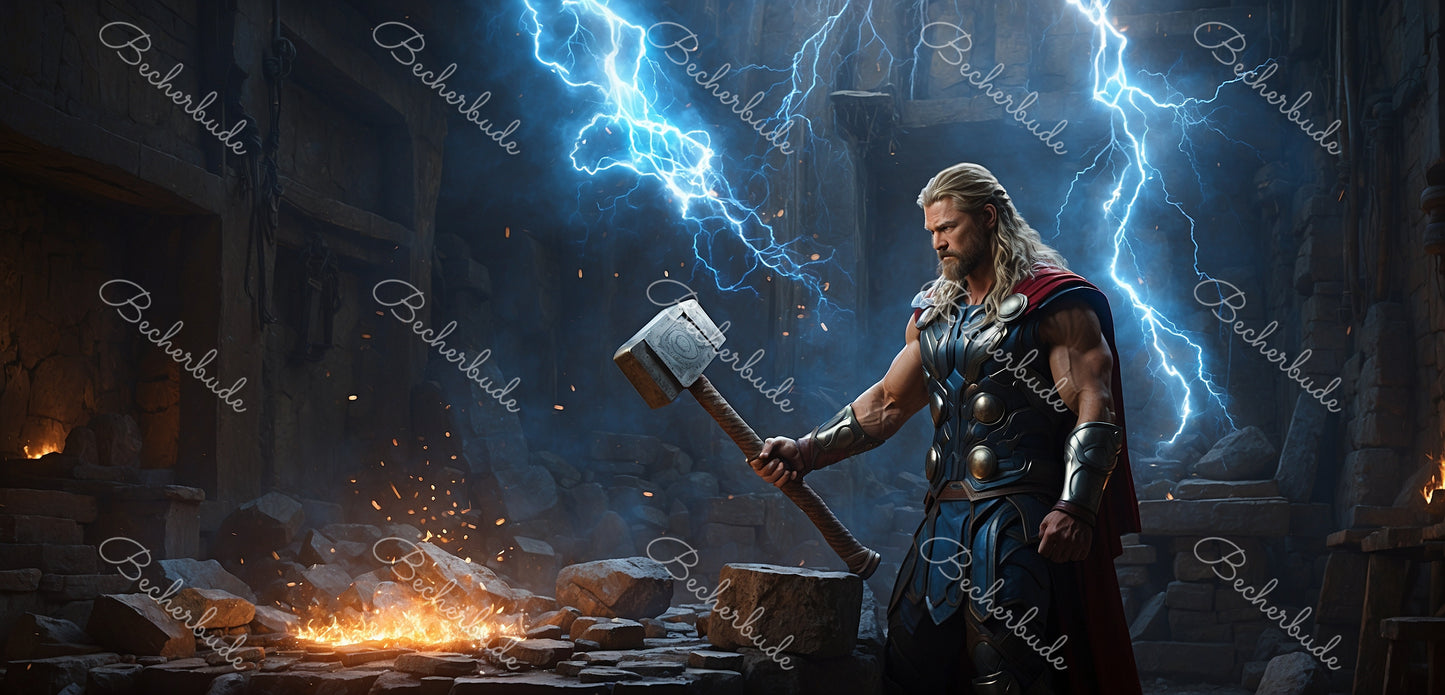 "Thor, der Donnergott: Herr der Blitze und Meister von Mjölnir"