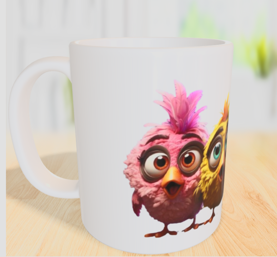 "Feder-Chaos Deluxe: Wer hat hier das letzte Wort? 🐤🎉"