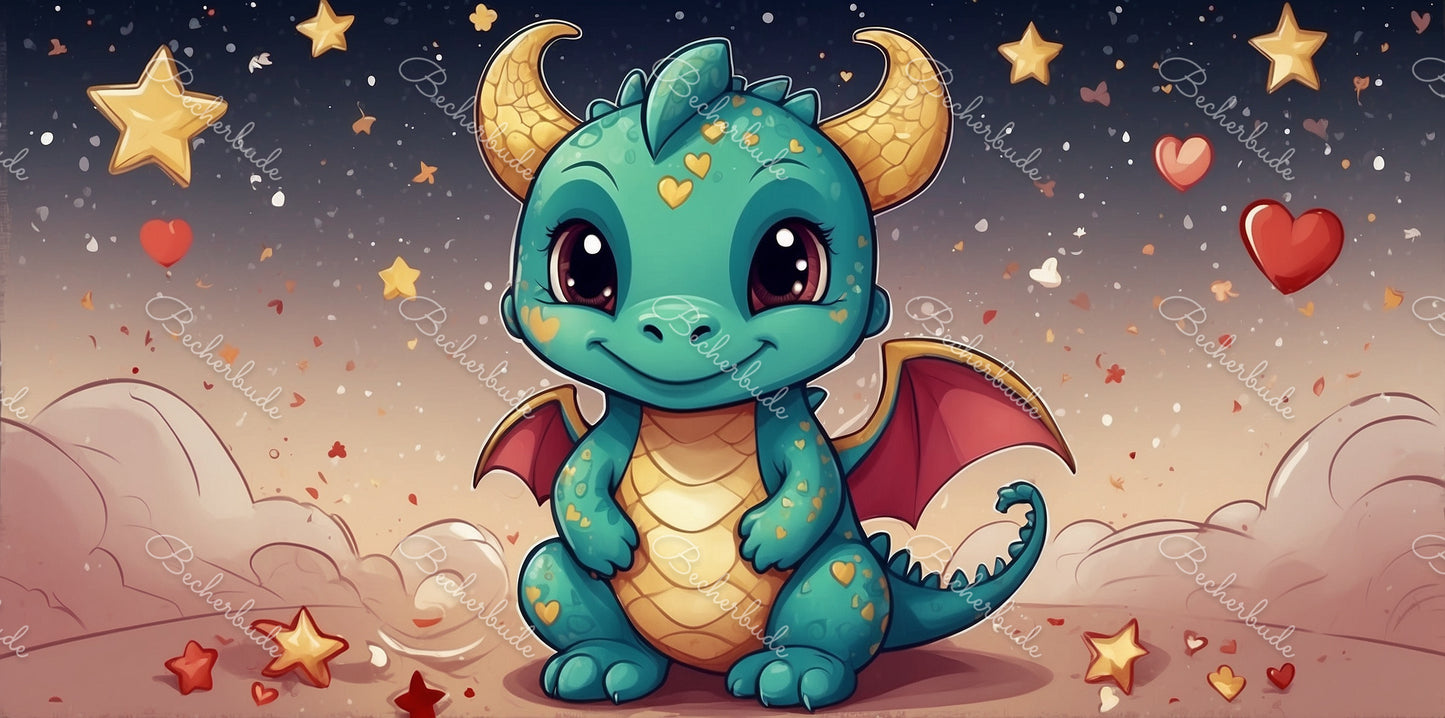 "Der kleine Herzensdrache – Freundschaft unter den Sternen" 🐉🌟❤️