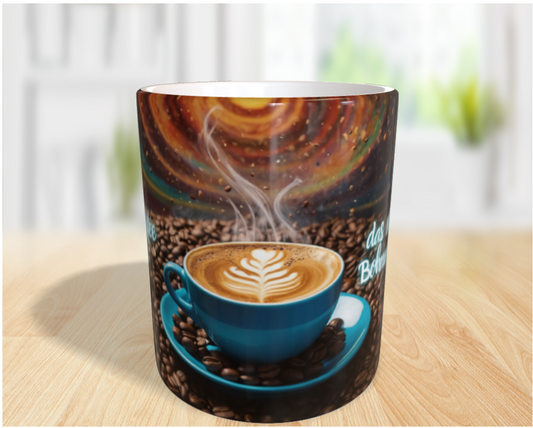 „Eine Tasse Kaffee, die das Universum in Ordnung bringt – Bohnenlosigkeit ausgeschlossen!“