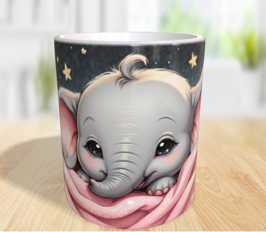 "Kuschelelefant unter Sternen – Gute Nacht, kleiner Freund!" 🐘✨❤️