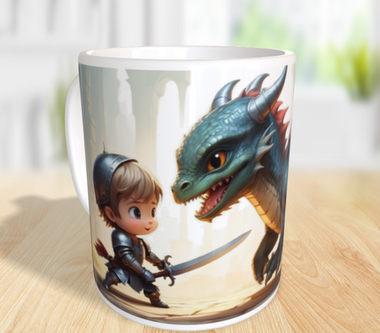 "Freundschaft im Märchenreich: Der kleine Ritter und der sanfte Drache"