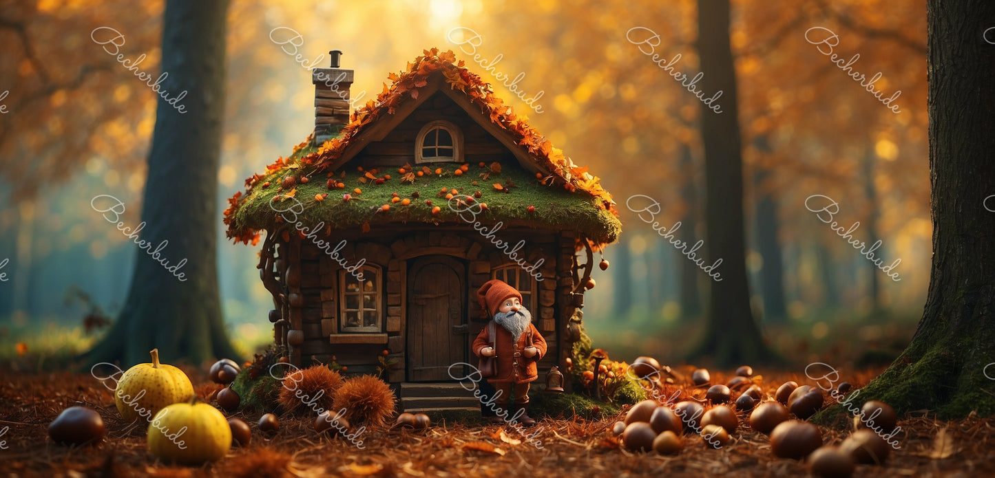 "Herbstzauber im Zwergenwald – Ein Häuschen voller Geschichten" 🍂🏡✨