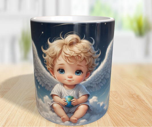 "Hüter der Welt – Ein kleiner Engel voller Hoffnung" 🌍👼✨