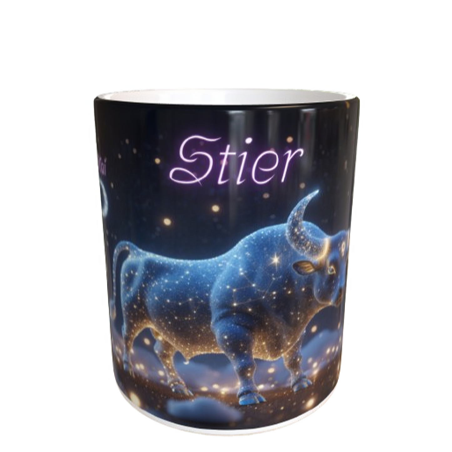 Sternzeichen Tasse STIER – 330ml – Astrologie Tasse mit Eigenschaften & Symbol – Geschenkidee für Stier-Geborene – Becherbude®
