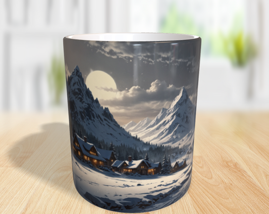 Winteridylle unter dem Mondlicht