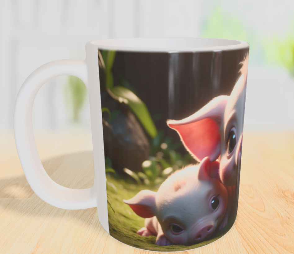 "Drei kleine Glücksbringer – Schweinchengeschwister voller Liebe" 🐷❤️