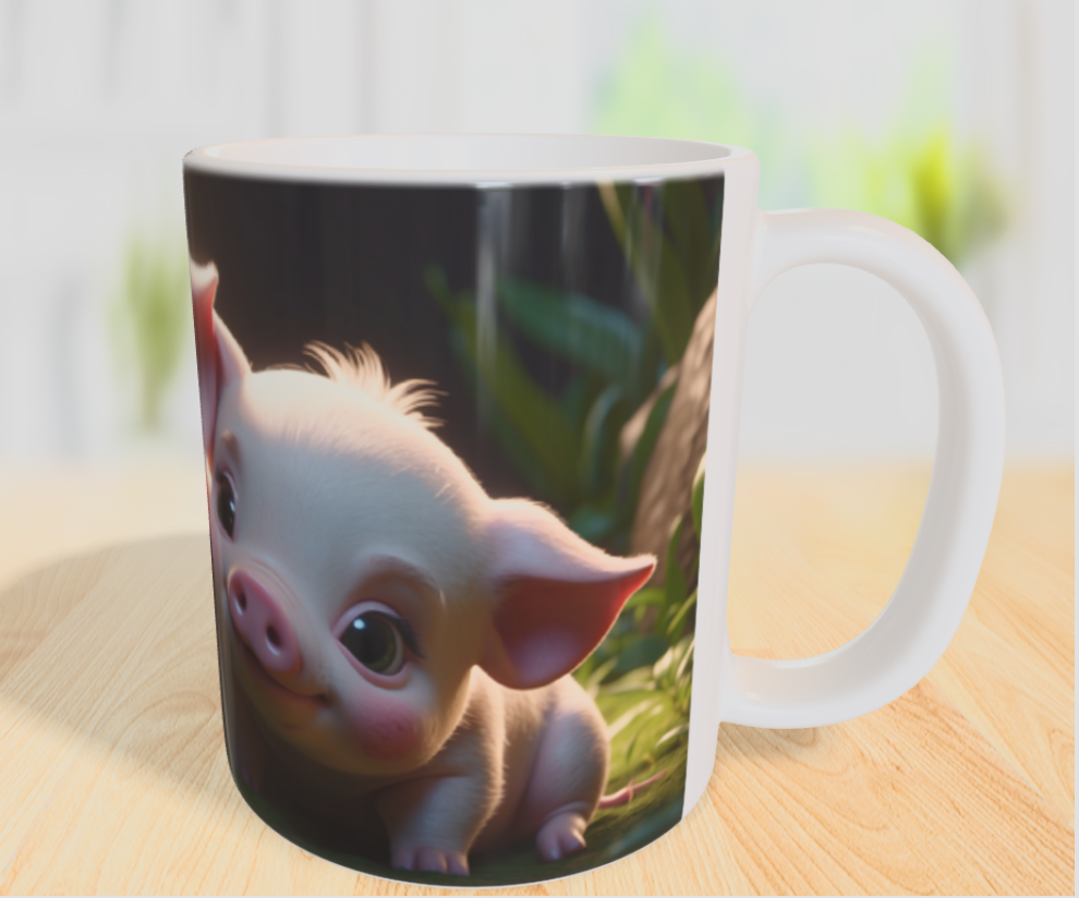 "Drei kleine Glücksbringer – Schweinchengeschwister voller Liebe" 🐷❤️