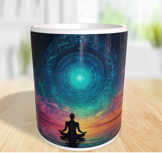 "Kosmische Stille – Die Verbindung von Mensch und Universum" ✨🧘‍♂️🌌
