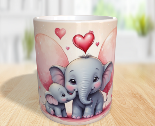"Elefantenliebe – Zusammen sind wir unschlagbar!" 🐘❤️✨